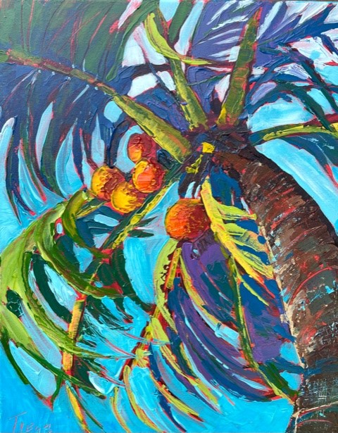 JULIE TIBUS, Palette Knife Painting: Palms - Center for the Arts Bonita  Springs